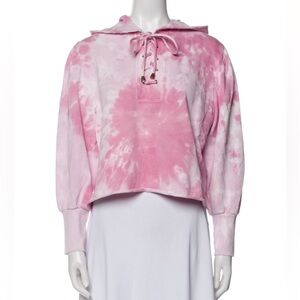 LoveShackFancy
Tie-Dye Print Crew Neck sweatshirt with hood